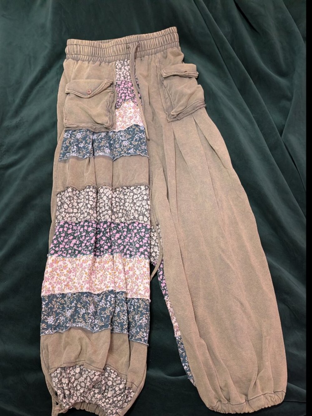 Three birds nest patchwork pants